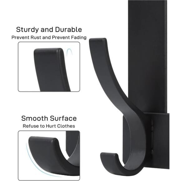 Over The Door Hooks, Door Hanger Hooks for Hanging, Over The Doors Towel Racks - Picture 6 of 7